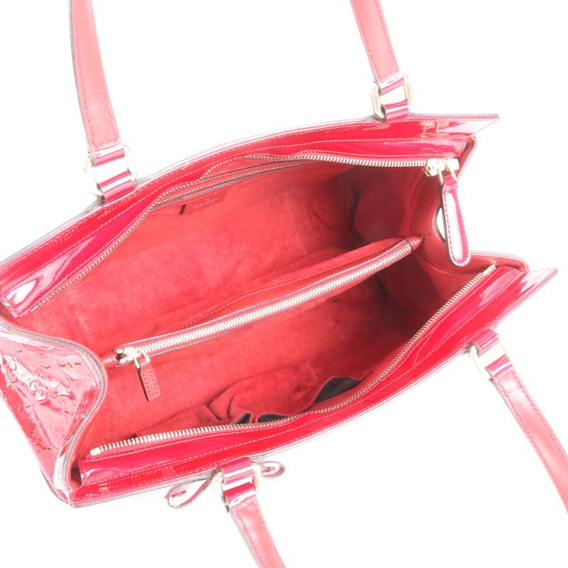 Gucci Shiny Guccissima Heart Mayfair Leather Tote Bag 257612 Shoulder Women RRE