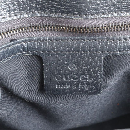 Gucci GG Canvas 106251 Leather Tote Bag Shoulder Business Black Genuine Leather