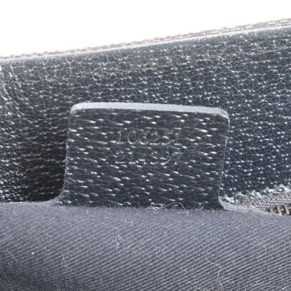 Gucci GG Canvas 106251 Leather Tote Bag Shoulder Business Black Genuine Leather