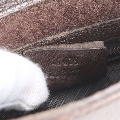 Gucci GG Canvas Leather Shoulder Bag Crossbody Messenger 27639 Brown Gentlemen