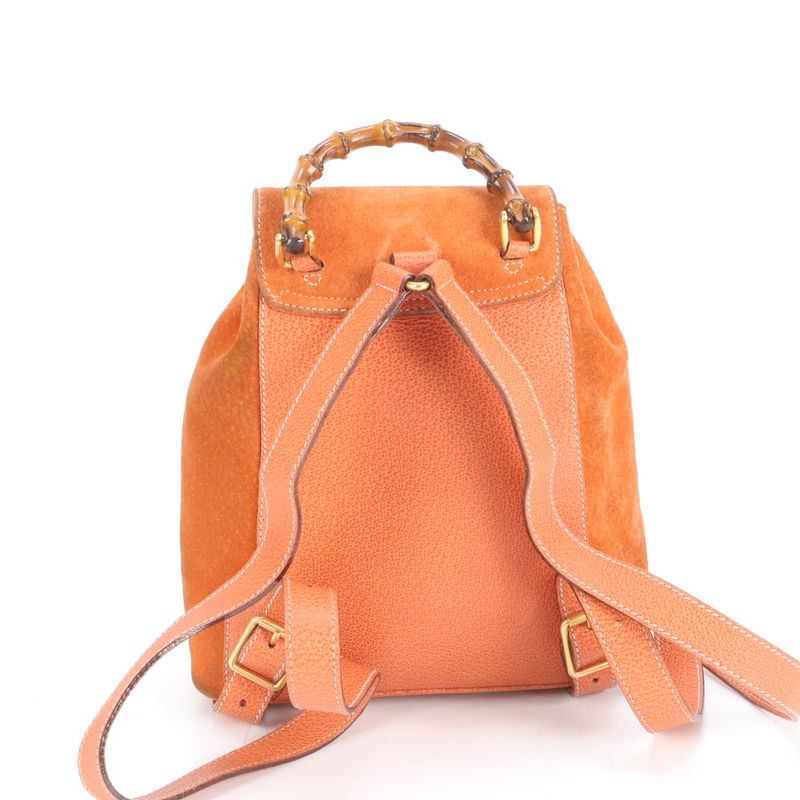 Gucci Bamboo Leather Backpack Sac Backpack 003 2058 Women's RCE Db45-4