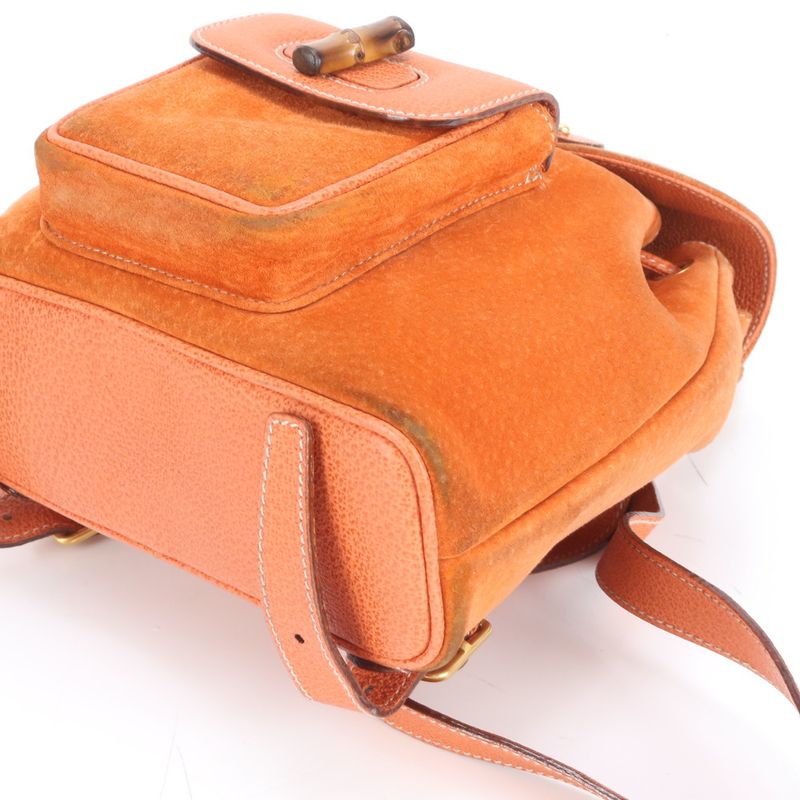 Gucci Bamboo Leather Backpack Sac Backpack 003 2058 Women's RCE Db45-4