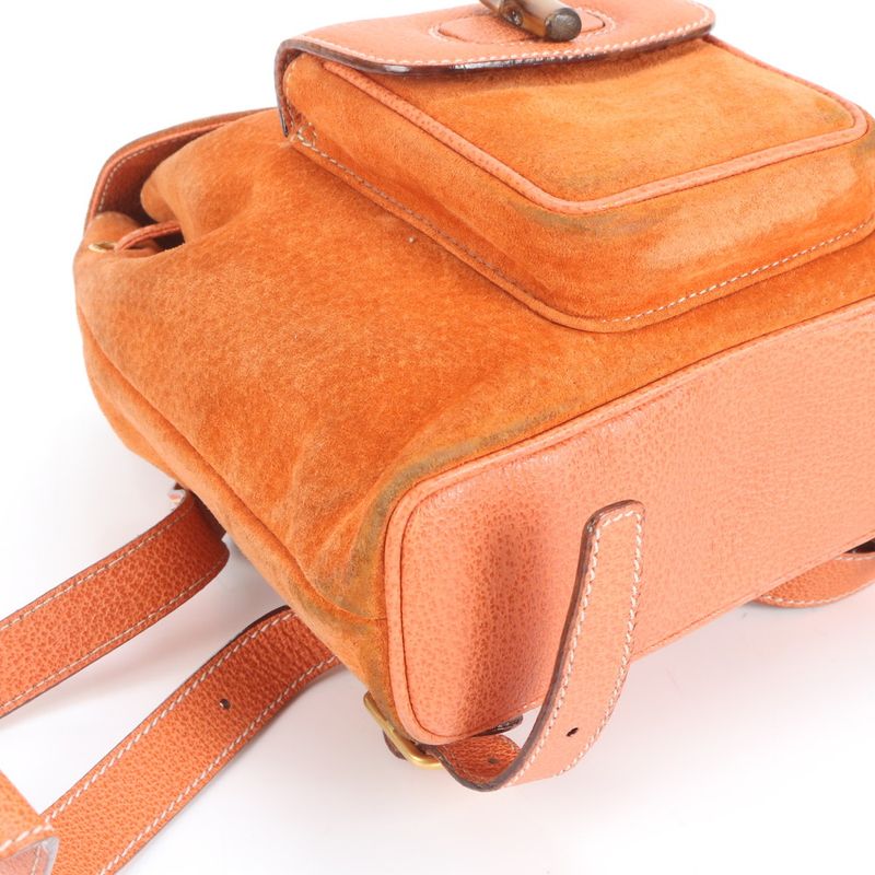 Gucci Bamboo Leather Backpack Sac Backpack 003 2058 Women's RCE Db45-4