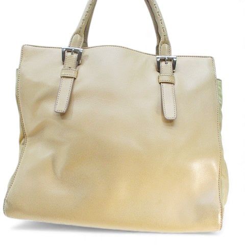 Prada B5564 Nappa Cipria Tote Bag Beige Combi Leather Made in Italy