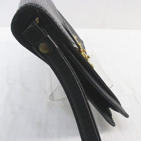 Louis Vuitton Epi Serie Dragonne Second Bag Handbag Noir Black Gold Hardware