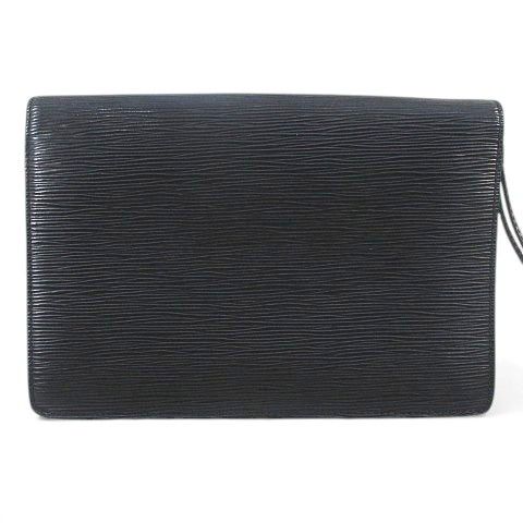 Louis Vuitton Epi Serie Dragonne Second Bag Handbag Noir Black Gold Hardware