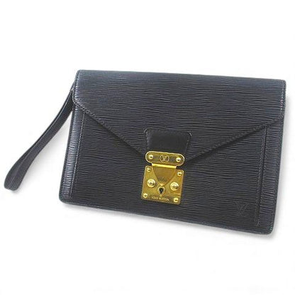 Louis Vuitton Epi Serie Dragonne Second Bag Handbag Noir Black Gold Hardware