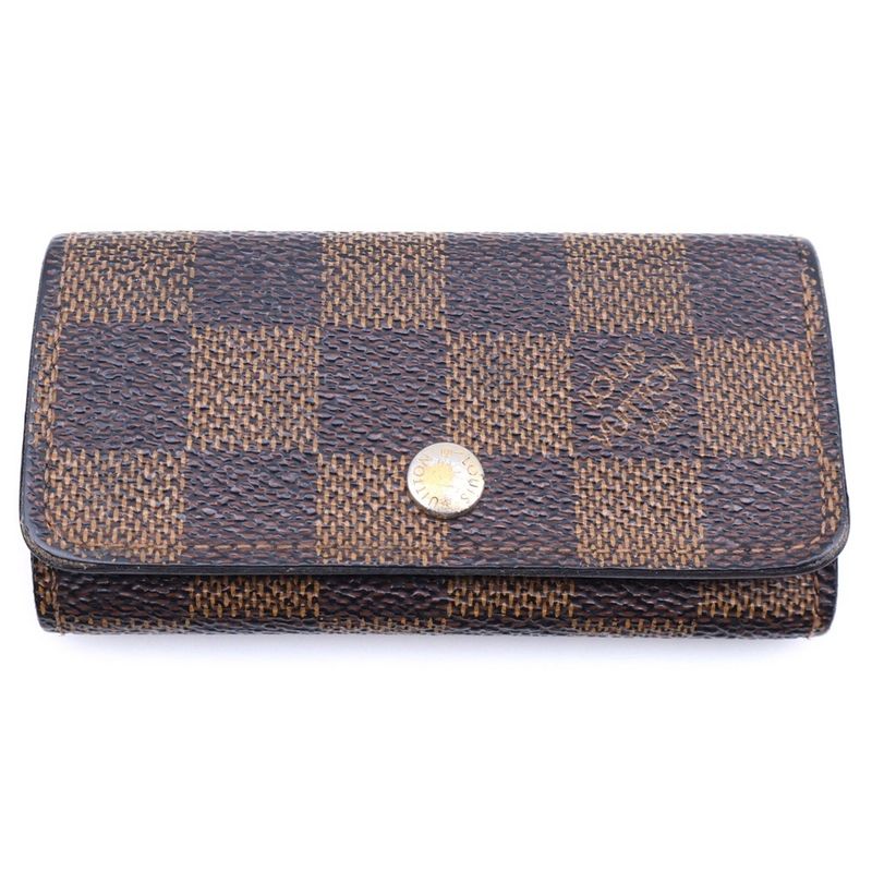 Louis Vuitton Damier Multicles 4-Ribbon Key Case Brown