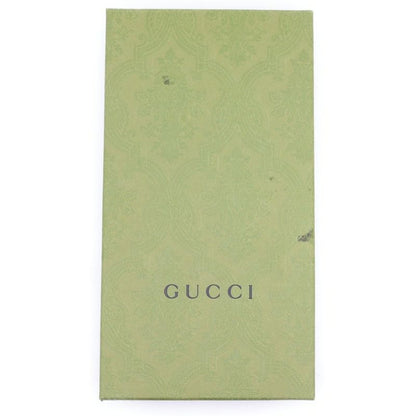 Gucci GG Marmont Round Zipper Long Wallet Card Case Long Wallet Black Leather