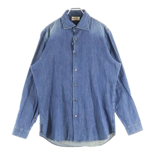 Prada Denim Long-Sleeved Shirt Indigo