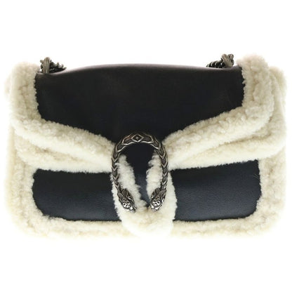 Gucci Dionysus Bag GG Supreme Dionysus Chain Shoulder Bag Handbag Black