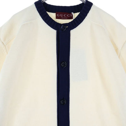 Gucci Intarsia Knit Cardigan Intarsia Crewneck Knit Cardigan Ivory 814988 Xkeki