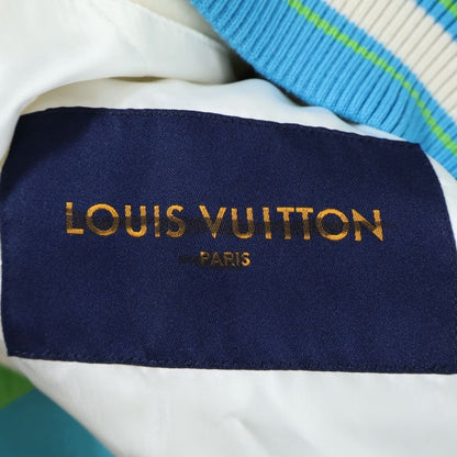 Louis Vuitton 23ss Rainbow Playground Monogram Varsity Jacket Leather Paneled