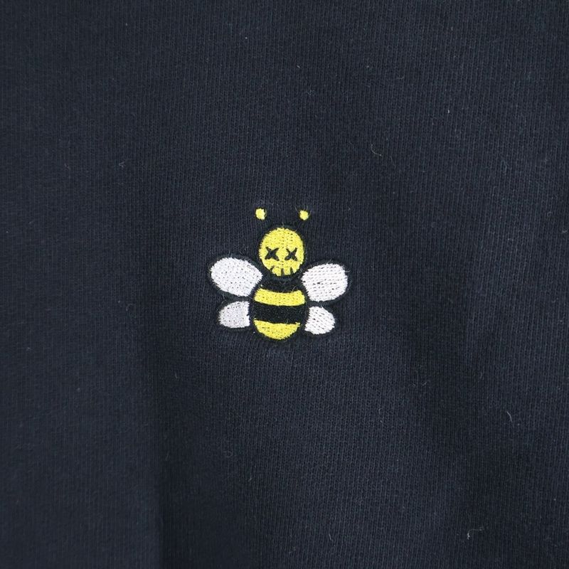 Dior 19ss X Kaw S Bee Embroidered Crewneck Sweatshirt Black 933j612a0531