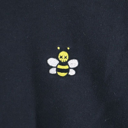 Dior 19ss X Kaw S Bee Embroidered Crewneck Sweatshirt Black 933j612a0531