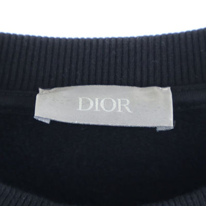 Dior 19ss X Kaw S Bee Embroidered Crewneck Sweatshirt Black 933j612a0531