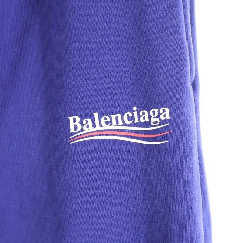 Balenciaga Campaign Logo Sweatpants Navy 508268 Tbv14