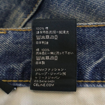 Celine Wesley Low Rise Jeans Cut Off Denim Pants