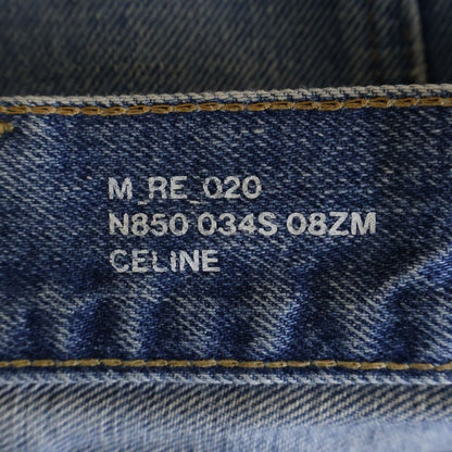 Celine Wesley Low Rise Jeans Cut Off Denim Pants