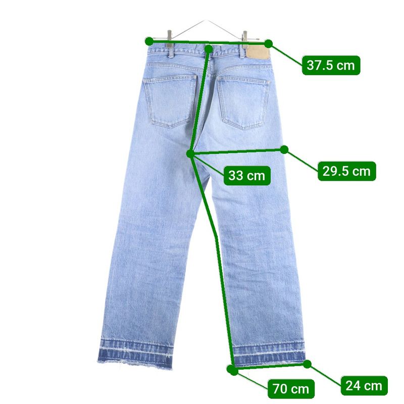 Celine Wesley Low Rise Jeans Cut Off Denim Pants