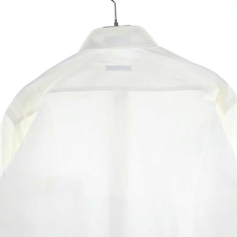 Christian Dior Cotton Regular Collar Long Sleeve Shirt White