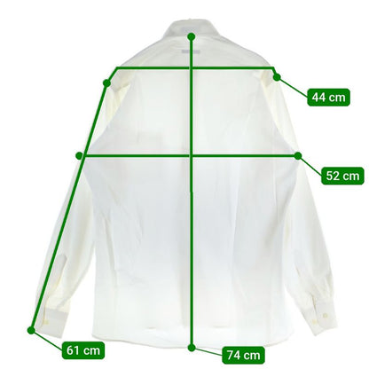 Christian Dior Cotton Regular Collar Long Sleeve Shirt White