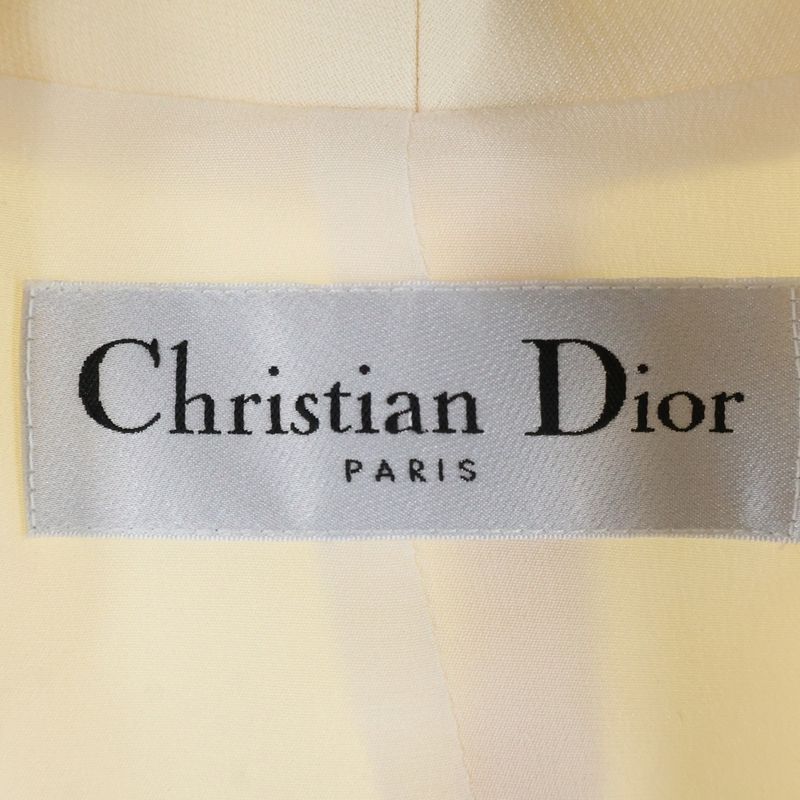 Christian Dior Palto Cropped Coats Palto Cropped Coats Women Ivory 321v20a1166