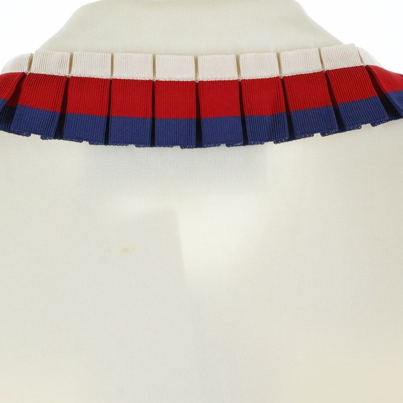 Gucci Ribbon One Peace Ruffle Ribbon Dress Ivory Women 457035 X5l50