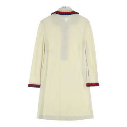 Gucci Ribbon One Peace Ruffle Ribbon Dress Ivory Women 457035 X5l50