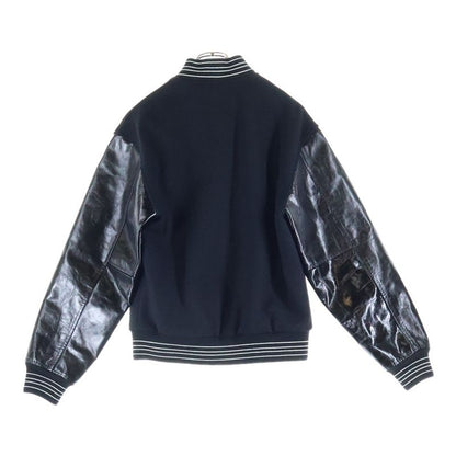 Saint Laurent Paris Leather Sleeve Teddy Jacket Leather Sleeve Teddy Jacket