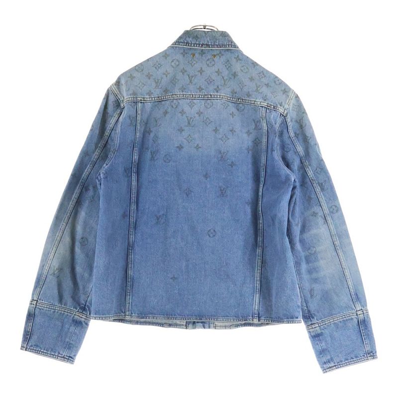 Louis Vuitton 20ss Monogram Denim Jacket G-Jumpet Indigo Rm202 Yie Hja71w