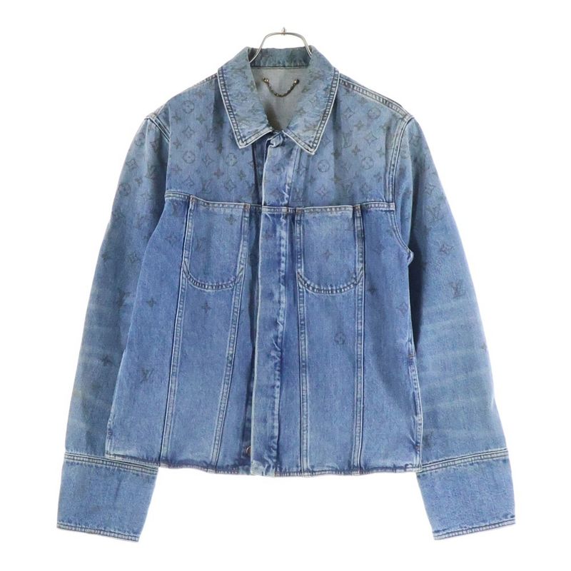 Louis Vuitton 20ss Monogram Denim Jacket G-Jumpet Indigo Rm202 Yie Hja71w