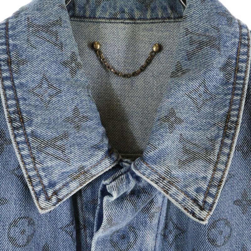 Louis Vuitton 20ss Monogram Denim Jacket G-Jumpet Indigo Rm202 Yie Hja71w