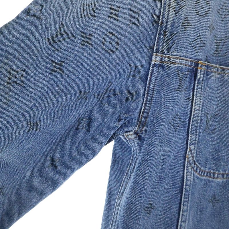 Louis Vuitton 20ss Monogram Denim Jacket G-Jumpet Indigo Rm202 Yie Hja71w