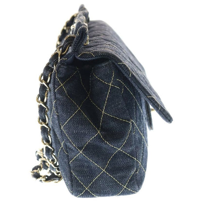 Chanel Denim Matelasse Chain Shoulder Bag Indigo