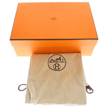 Hermes Flex H Logo Lace Up Low Cut Shoes Knit Socks Sneakers Black Light Green