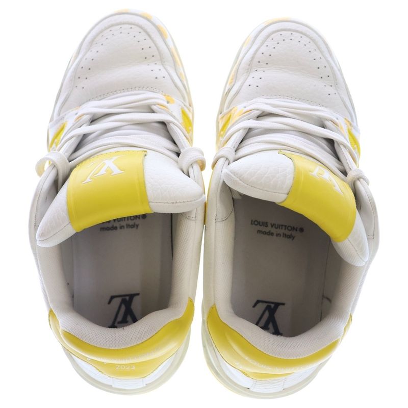 Louis Vuitton X Yayoi Kusama Yk LV Trail Line Infinity Dot Leather Lace Up Low