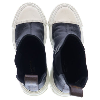 Louis Vuitton LV Squad Line Rubber Logo Monogram Leather Side Gore High Cut