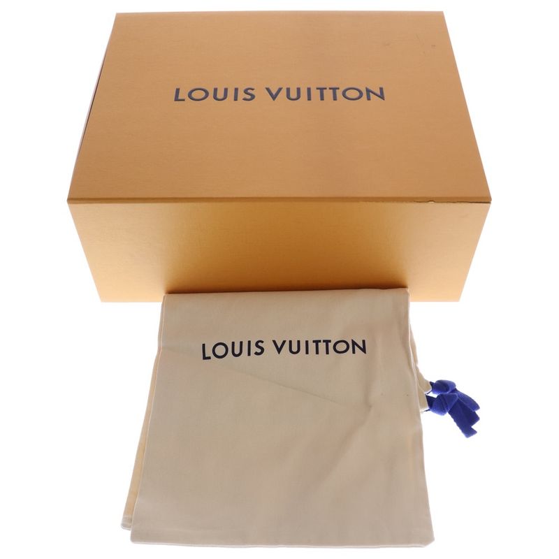 Louis Vuitton LV Squad Line Rubber Logo Monogram Leather Side Gore High Cut