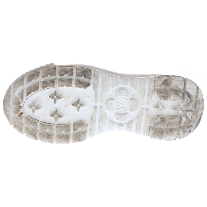 Louis Vuitton LV Squad Line Rubber Logo Monogram Leather Side Gore High Cut