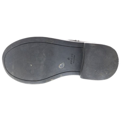 Gucci Micro Gucci Guccissima Leather Side Zip Belt Short Boots Shoes Black Women