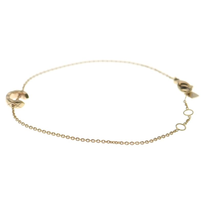 Chanel Coco Crush Collection Bracelet 18kbg Beige Gold J12303