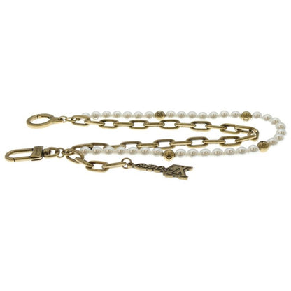 Louis Vuitton Bag Charm Pearl Chain Gold M01689