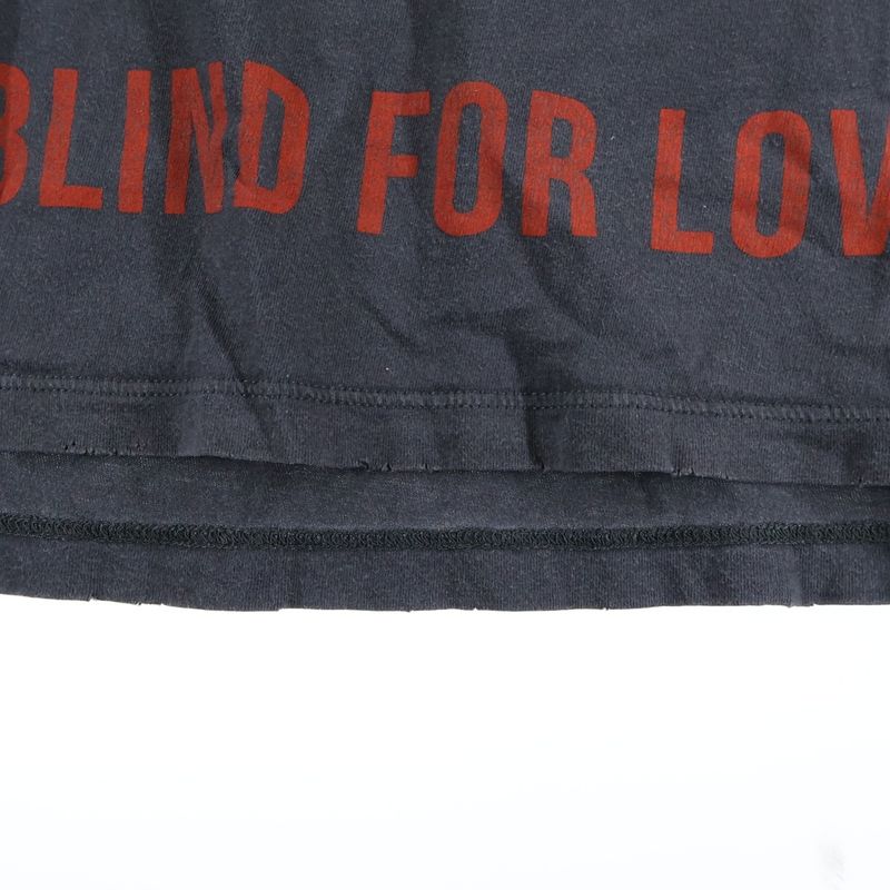 Gucci Black Cat T-Shirt Damaged Short Sleeve T-Shirt Grey 493117 X3i29