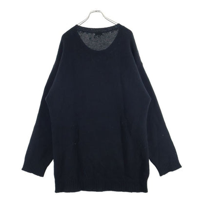 Celine 21ss Mouse Logo Embroidered Crew Neck Knit Sweater Black 2a04l714m