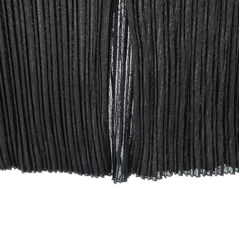 Hermes 23aw Chain Leather Belt Silk Blend Pleated Long Skirt Brown Ladies