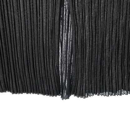 Hermes 23aw Chain Leather Belt Silk Blend Pleated Long Skirt Brown Ladies