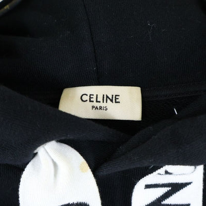 Celine 21aw Loose Hoodie Pullover Sweatshirt Hoodie Black 2y468670q