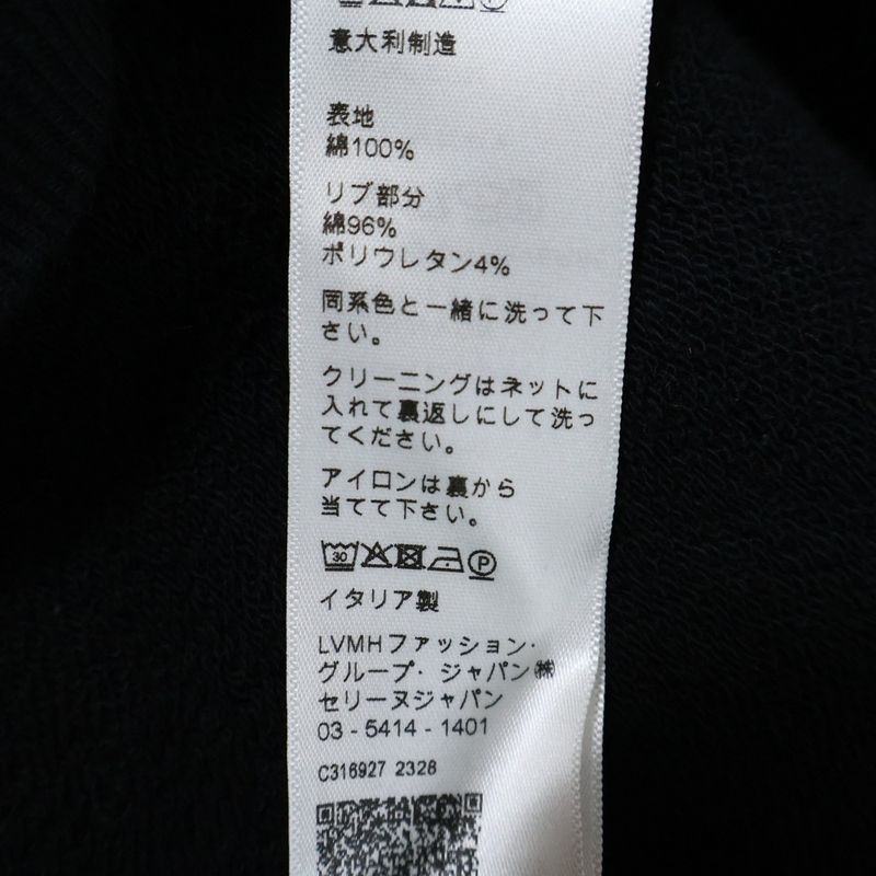 Celine 21aw Loose Hoodie Pullover Sweatshirt Hoodie Black 2y468670q