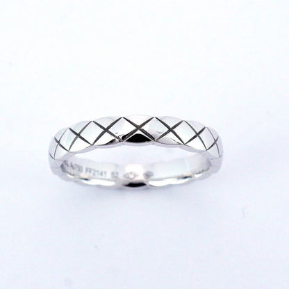 Chanel Ring Coco Crush 18K White Gold White Gold #52 Ladies